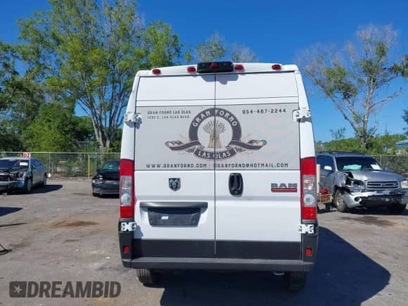 2022 Ram ProMaster Cargo with VIN 3C6LRVBG6NE118991, listed as a IAAI auction lot 41828552 with 55,016 mi miles and . Bid and sale history available at DreamBid. Image 16.