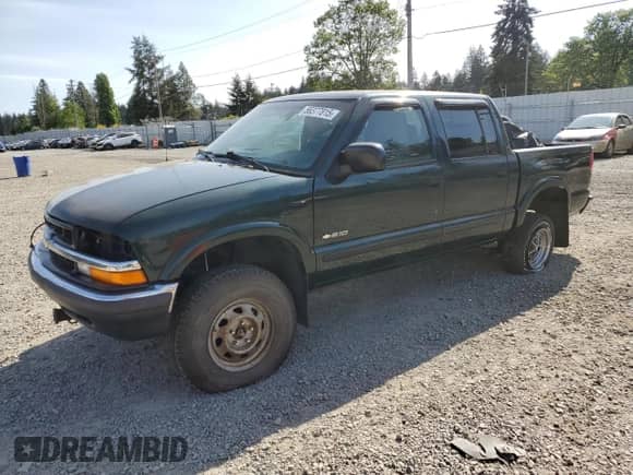 2001 Chevrolet S-10 LS with VIN 1GCDT13W41K206491, listed as a Copart auction lot 56377815 with Not provided miles and Salvage title. Bid and sale history available at DreamBid. Image 1.