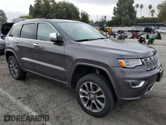 2017 Jeep Grand Cherokee Overland with VIN 1C4RJFCG0HC777241, listed as a Copart auction lot 85377925 with 70,467 mi miles and Salvage title. Bid and sale history available at DreamBid. Image 4.