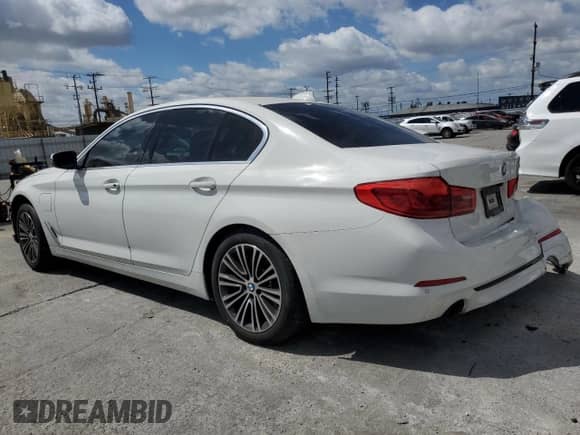 2020 BMW 5 Series 530e with VIN WBAJA9C07LCD08710, listed as a Copart auction lot 56542835 with Not provided miles and Salvage title. Bid and sale history available at DreamBid. Image 2.
