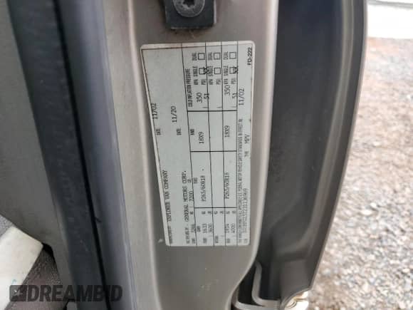 2003 Chevrolet Express Cargo YF7 Upfitter with VIN 1GBFG15T231136969, listed as a Copart auction lot 80993815 with 222,028 mi miles and Salvage title. Bid and sale history available at DreamBid. Image 13.