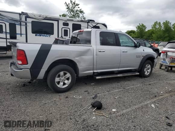 2017 Ram 1500 Big Horn with VIN 1C6RR7TT2HS685086, listed as a Copart auction lot 57624205 with 179,676 mi miles and Salvage title. Bid and sale history available at DreamBid. Image 3.