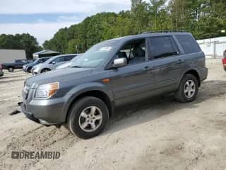 2007 Honda Pilot EX с VIN 2HKYF18407H509436, выставлен на аукционе Copart как лот 81726505 с пробегом Не указан миль и Списание • Salvage title. История ставок и продаж доступна на DreamBid. Изображение 1.