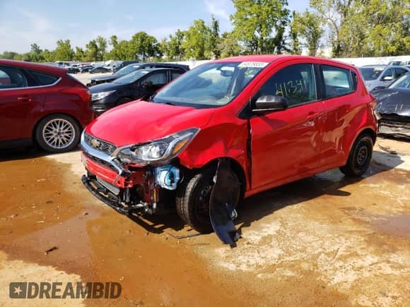 2021 Chevrolet Spark LS z VIN KL8CA6SA5MC726002, wystawiony jako Copart lot #64978833 z przebiegiem 41 342 mil mil oraz Szkoda całkowita • Salvage title. Historia ofert i sprzedaży dostępna na DreamBid. Obrazek 1.