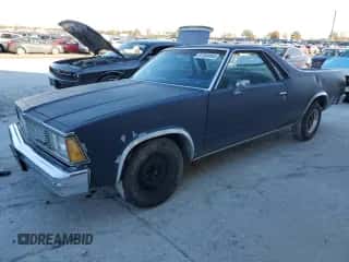 1981 Chevrolet El Camino с VIN 1GCCW80K8BD432987, выставлен на аукционе Copart как лот 81555484 с пробегом 67 711 миль миль и Списание • Salvage title. История ставок и продаж доступна на DreamBid. Изображение 1.
