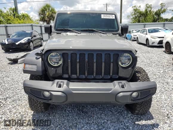 2022 Jeep Wrangler Willys Sport с VIN 1C4GJXANXNW210785, выставлен на аукционе Copart как лот 59355275 с пробегом 25 887 миль миль и Списание • Salvage title. История ставок и продаж доступна на DreamBid. Изображение 5.