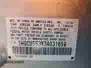 2003 Honda Accord LX with VIN 1HGCM553X3A031659, listed as a Copart auction lot 86829414 with 102,989 mi miles and Salvage title. Bid and sale history available at DreamBid. Image 14.