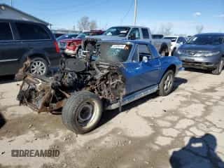 1966 Chevrolet Corvette with VIN 194676S127433, listed as a Copart auction lot 52949715 with Not provided miles and Salvage title. Bid and sale history available at DreamBid. Image 1.