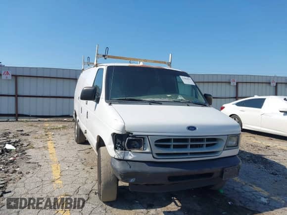 2002 Ford Econoline Cargo Commercial with VIN 1FTSE34L12HB06624, listed as a IAAI auction lot 43004633 with 199,587 mi miles and . Bid and sale history available at DreamBid. Image 1.