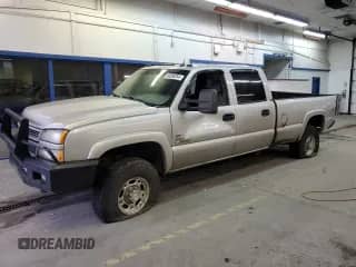 2005 Chevrolet Silverado 3500 SRW LT with VIN 1GCHK33285F869381, listed as a Copart auction lot 86588264 with Not provided miles and Salvage title. Bid and sale history available at DreamBid. Image 1.
