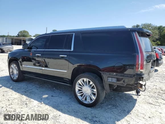 ✅ 2018 Cadillac Escalade ESV Platinum • VIN: 1GYS3KKJXJR197204 • Lot: 80083915. Listed on Copart with 75,030 mi. Free auction sales archive from the USA and detailed vehicle history report at DreamBid. Image 2.