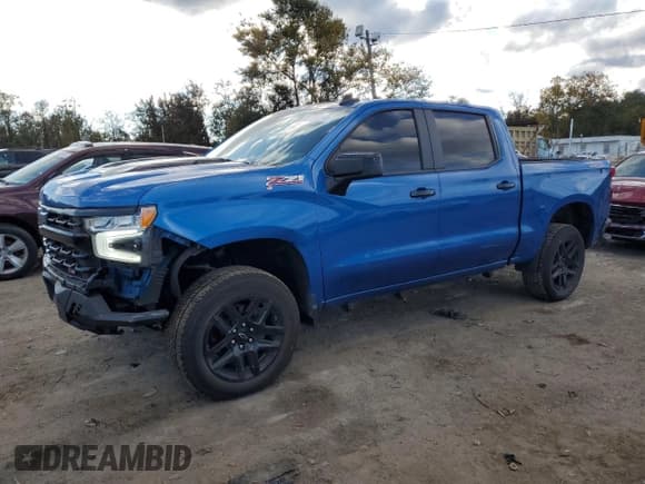 ✅ 2023 Chevrolet Silverado 1500 LT Trail Boss • VIN: 3GCUDFED1PG281106 • Лот: 89724555. Опубликован ранее на Copart с пробегом 59 674 миль. Бесплатный доступ к архиву аукционных продаж из США и подробный отчёт об истории автомобиля на DreamBid. Изображение 1.