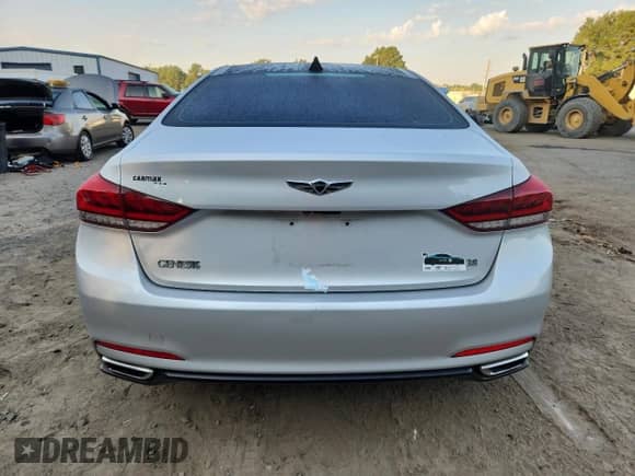 2016 Hyundai Genesis 3.8L with VIN KMHGN4JE4GU106175, listed as a Copart auction lot 84653245 with 59,776 mi miles and Salvage title. Bid and sale history available at DreamBid. Image 6.