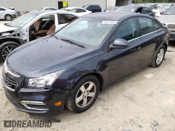 ✅ 2016 Chevrolet Cruze LT • VIN: 1G1PE5SB6G7224623 • Lot: 63027603. Listed on Copart with 98,241 mi. Free auction sales archive from the USA and detailed vehicle history report at DreamBid. Image 1.