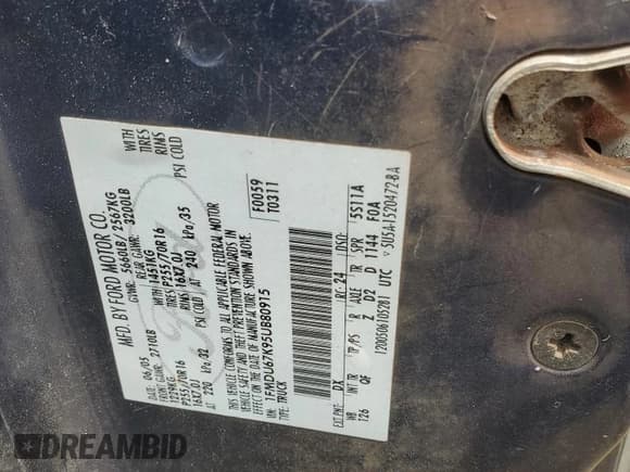 ✅ 2005 Ford Explorer Sport Trac XLS • VIN: 1FMDU67K95UB80915 • Lot: 54672085. Wystawiony na Copart z przebiegiem 182 683 mil. Bezpłatny archiwum sprzedaży aukcyjnych z USA i szczegółowy raport historii pojazdu na DreamBid. Zdjęcie 12.