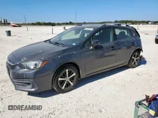 2020 Subaru Impreza Premium with VIN 4S3GTAD61L3702485, listed as a Copart auction lot 86535575 with 31,796 mi miles and Salvage title. Bid and sale history available at DreamBid. Image 1.