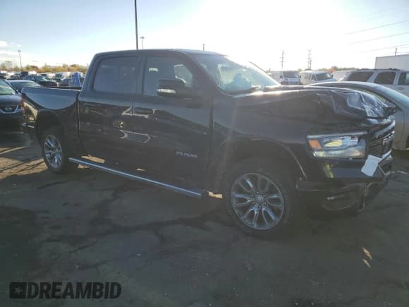 ✅ 2022 Ram 1500 Laramie • VIN: 1C6SRFJT0NN455975 • Lot: 86813865. Listed on Copart with 36,750 mi. Free auction sales archive from the USA and detailed vehicle history report at DreamBid. Image 4.