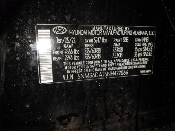 ✅ 2022 Hyundai Santa Fe XRT • VIN: 5NMS6DAJ5NH422066 • Lot: 41574263. Listed on Copart with 11,585 mi. Free auction sales archive from the USA and detailed vehicle history report at DreamBid. Image 13.