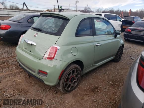 ✅ 2013 FIAT 500 Sport • VIN: 3C3CFFBR9DT544617 • Lot: 92398725. Listed on Copart with 93,322 mi. Free auction sales archive from the USA and detailed vehicle history report at DreamBid. Image 3.