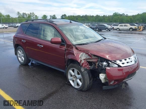 ✅ 2005 Nissan Murano SL • VIN: JN8AZ08T55W312848 • Lot: 42093640. Wystawiony na IAAI z przebiegiem 232 735 mil. Bezpłatny archiwum sprzedaży aukcyjnych z USA i szczegółowy raport historii pojazdu na DreamBid. Zdjęcie 1.