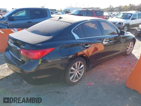 ✅ 2015 Infiniti Q50 Premium • VIN: JN1BV7AP9FM334692 • Лот: 43726534. Опубликован ранее на IAAI с пробегом 123 046 миль. Бесплатный доступ к архиву аукционных продаж из США и подробный отчёт об истории автомобиля на DreamBid. Изображение 4.