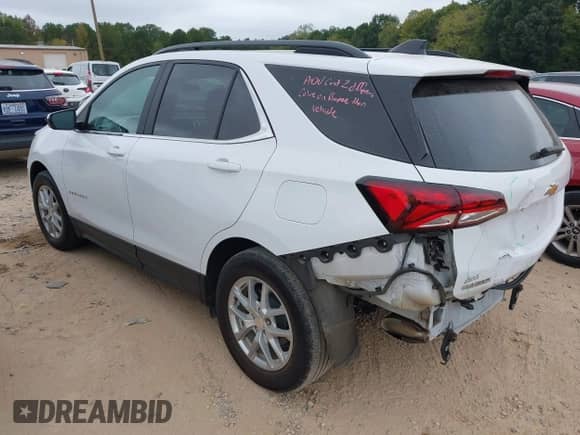 2022 Chevrolet Equinox LT with VIN 3GNAXKEV4NL162697, listed as a IAAI auction lot 43291224 with 72,474 mi miles and . Bid and sale history available at DreamBid. Image 3.