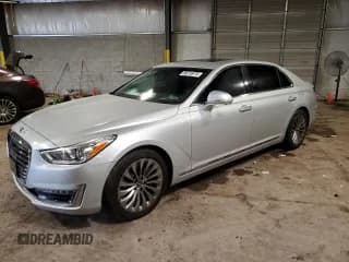 ✅ 2017 Genesis G90 Premium • VIN: KMHG34JA2HU020710 • Лот: 56570975. Опубликован ранее на Copart с пробегом 116 846 миль. Бесплатный доступ к архиву аукционных продаж из США и подробный отчёт об истории автомобиля на DreamBid. Изображение 1.
