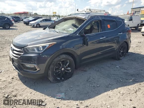 ✅ 2018 Hyundai Santa Fe 2.0T • VIN: 5XYZU4LA4JG529079 • Лот: 81975085. Опубликован ранее на Copart с пробегом 164 631 миль. Бесплатный доступ к архиву аукционных продаж из США и подробный отчёт об истории автомобиля на DreamBid. Изображение 1.