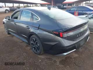 2025 Hyundai Sonata SEL with VIN KMHL64JA6SA438153, listed as a IAAI auction lot 43512153 with 21,766 mi miles and . Bid and sale history available at DreamBid. Image 3.