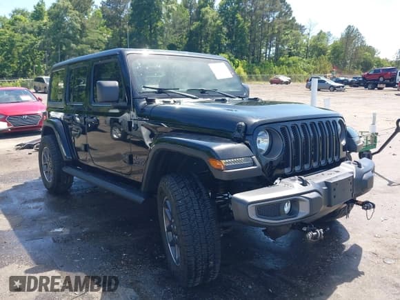 ✅ 2021 Jeep Wrangler Unlimited Sport S • VIN: 1C4HJXDG4MW581070 • Lot: 42178964. Wystawiony na IAAI z przebiegiem 40 001 mil. Bezpłatny archiwum sprzedaży aukcyjnych z USA i szczegółowy raport historii pojazdu na DreamBid. Zdjęcie 1.