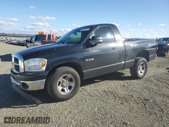 ✅ 2008 Dodge 1500 ST • VIN: 1D7HA16K78J120999 • Лот: 90073245. Опубликован ранее на Copart с пробегом 179 442 миль. Бесплатный доступ к архиву аукционных продаж из США и подробный отчёт об истории автомобиля на DreamBid. Изображение 1.