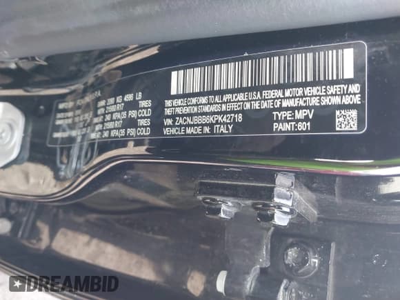 ✅ 2019 Jeep Renegade Latitude • VIN: ZACNJBBB6KPK42718 • Lot: 41519264. Listed on IAAI with 146,669 mi. Free auction sales archive from the USA and detailed vehicle history report at DreamBid. Image 9.