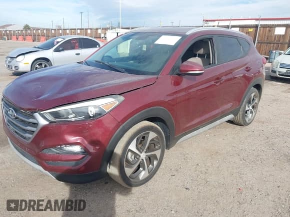 ✅ 2017 Hyundai Tucson Limited • VIN: KM8J33A22HU408187 • Lot: 43632558. Listed on IAAI with 117,259 mi. Free auction sales archive from the USA and detailed vehicle history report at DreamBid. Image 2.