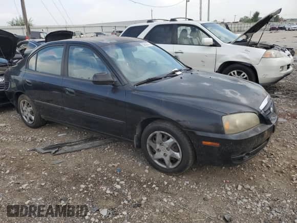 2006 Hyundai Elantra GLS with VIN KMHDN46D16U332949, listed as a Copart auction lot 59438414 with 277,934 mi miles and Clean title. Bid and sale history available at DreamBid. Image 4.