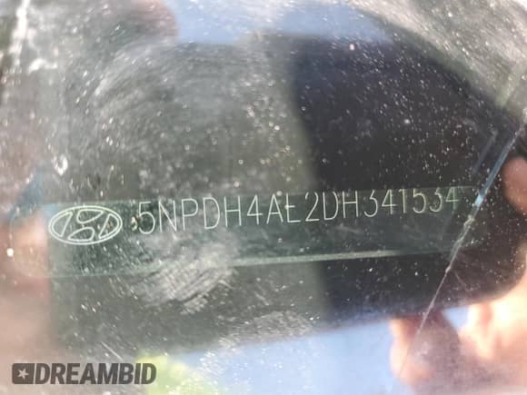 2013 Hyundai Elantra GLS с VIN 5NPDH4AE2DH341534, выставлен на аукционе Copart как лот 81841965 с пробегом Не указан миль и Списание • Salvage title. История ставок и продаж доступна на DreamBid. Изображение 12.