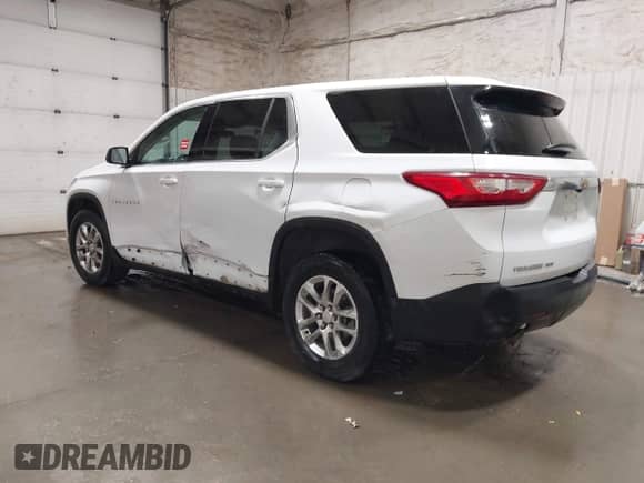 2018 Chevrolet Traverse LS with VIN 1GNEVFKW7JJ232142, listed as a IAAI auction lot 43253627 with 166,362 mi miles and . Bid and sale history available at DreamBid. Image 3.