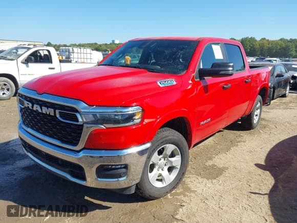 ✅ 2025 Ram 1500 Big Horn • VIN: 1C6RRFFGXSN719869 • Лот: 43363796. Опубликован ранее на IAAI с пробегом 5 184 миль. Бесплатный доступ к архиву аукционных продаж из США и подробный отчёт об истории автомобиля на DreamBid. Изображение 2.
