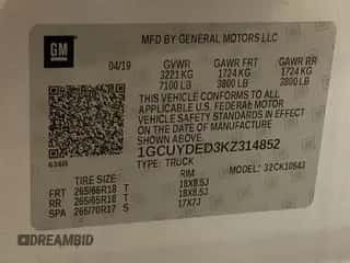 2019 Chevrolet Silverado 1500 LT z VIN 1GCUYDED3KZ314852, wystawiony jako IAAI lot #42428598 z przebiegiem 89 287 mil mil oraz . Historia ofert i sprzedaży dostępna na DreamBid. Obrazek 1.