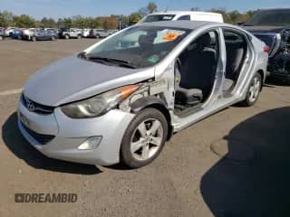 2012 Hyundai Elantra GLS with VIN KMHDH4AE0CU417199, listed as a Copart auction lot 82070195 with Not provided miles and Salvage title. Bid and sale history available at DreamBid. Image 1.