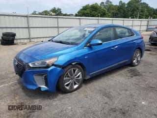 2017 Hyundai Ioniq Limited z VIN KMHC85LC2HU026477, wystawiony jako Copart lot #56636464 z przebiegiem 143 705 mil mil oraz Szkoda całkowita • Salvage title. Historia ofert i sprzedaży dostępna na DreamBid. Obrazek 1.