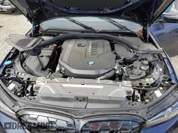 2024 BMW 3 Series M340i with VIN 3MW49FS08R8D87680, listed as a Copart auction lot 48081595 with 6,001 mi miles and Salvage title. Bid and sale history available at DreamBid. Image 11.