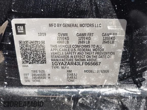 ✅ 2020 Cadillac XT4 FWD Luxury • VIN: 1GYAZAR43LF065667 • Лот: 43304710. Опубликован ранее на IAAI с пробегом 84 957 миль. Бесплатный доступ к архиву аукционных продаж из США и подробный отчёт об истории автомобиля на DreamBid. Изображение 9.