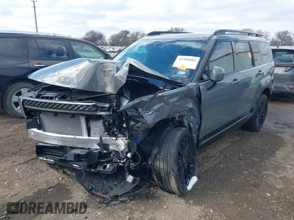 2025 Hyundai Santa Fe Calligraphy с VIN 5NMP54G10SH020337, выставлен на аукционе IAAI как лот 41389085 с пробегом 1 614 миль миль и . История ставок и продаж доступна на DreamBid. Изображение 2.