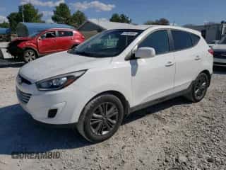 2015 Hyundai Tucson GLS with VIN KM8JTCAF3FU110022, listed as a Copart auction lot 47961694 with 60,354 mi miles and . Bid and sale history available at DreamBid. Image 1.