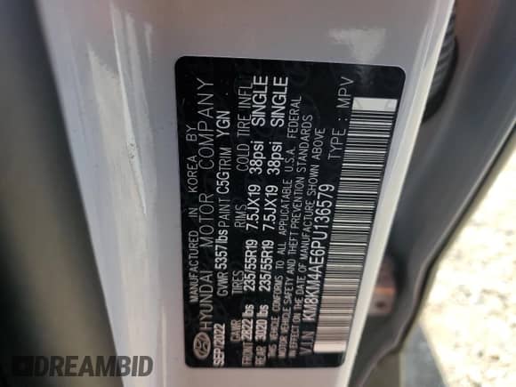 ✅ 2023 Hyundai Ioniq 5 SE • VIN: KM8KM4AE6PU136579 • Lot: 80933534. Wystawiony na Copart z przebiegiem 10 055 mil mil. Skorzystaj z bezpłatnego archiwum sprzedaży aukcyjnych z USA i zobacz szczegółowy raport historii pojazdu na DreamBid. Zdjęcie 13.