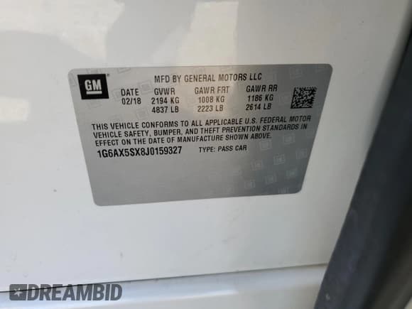 ✅ 2018 Cadillac CTS Luxury AWD • VIN: 1G6AX5SX8J0159327 • Lot: 80573725. Wystawiony na Copart z przebiegiem Nie podano. Bezpłatny archiwum sprzedaży aukcyjnych z USA i szczegółowy raport historii pojazdu na DreamBid. Zdjęcie 12.