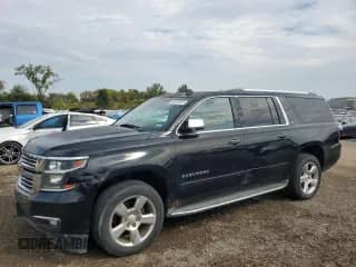2015 Chevrolet Suburban LTZ z VIN 1GNSKKKC3FR229371, wystawiony jako Copart lot #86870675 z przebiegiem 270 957 mil mil oraz Czysty tytuł • Clean title. Historia ofert i sprzedaży dostępna na DreamBid. Obrazek 1.
