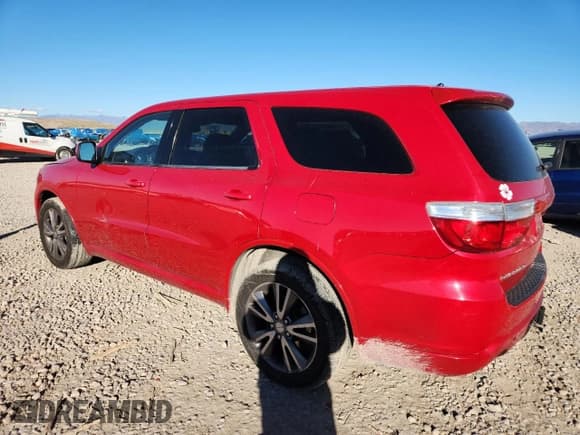 ✅ 2013 Dodge Durango SXT • VIN: 1C4RDJAG9DC695516 • Lot: 86340385. Listed on Copart with 196,619 mi. Free auction sales archive from the USA and detailed vehicle history report at DreamBid. Image 2.