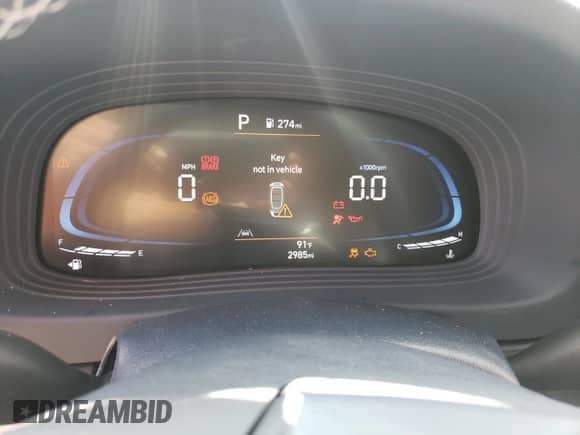 2024 Hyundai Venue Limited с VIN KMHRC8A37RU304630, выставлен на аукционе Copart как лот 67955884 с пробегом 2 985 миль миль и Списание • Salvage title. История ставок и продаж доступна на DreamBid. Изображение 9.