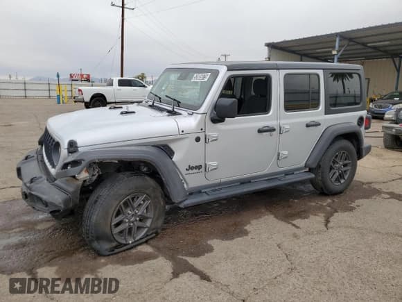 ✅ 2024 Jeep Wrangler Sport S • VIN: 1C4PJXDN6RW297747 • Lot: 52805075. Listed on Copart with 17,002 mi. Free auction sales archive from the USA and detailed vehicle history report at DreamBid. Image 1.